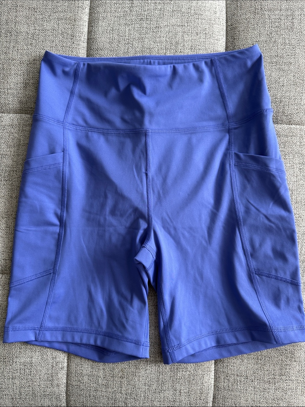 Women’s High-Waist Athletic Bike Shorts - Blue